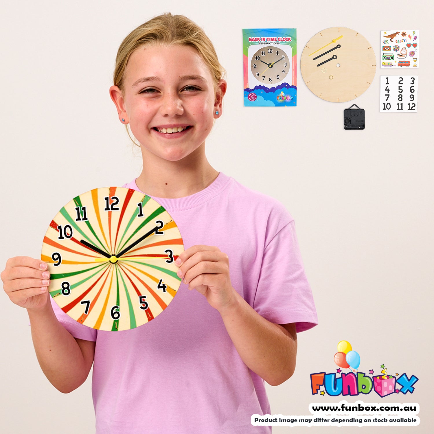 Back In Time Wooden Learning Clock