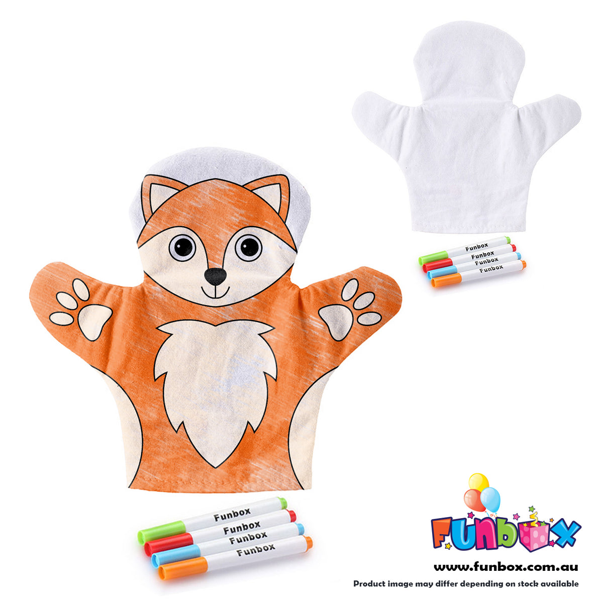 Colour-In Animal Hand Puppet Kit