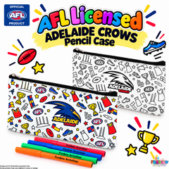 50% OFF: AFL Licensed ADELAIDE CROWS Pencil Case (OLD LOGO)