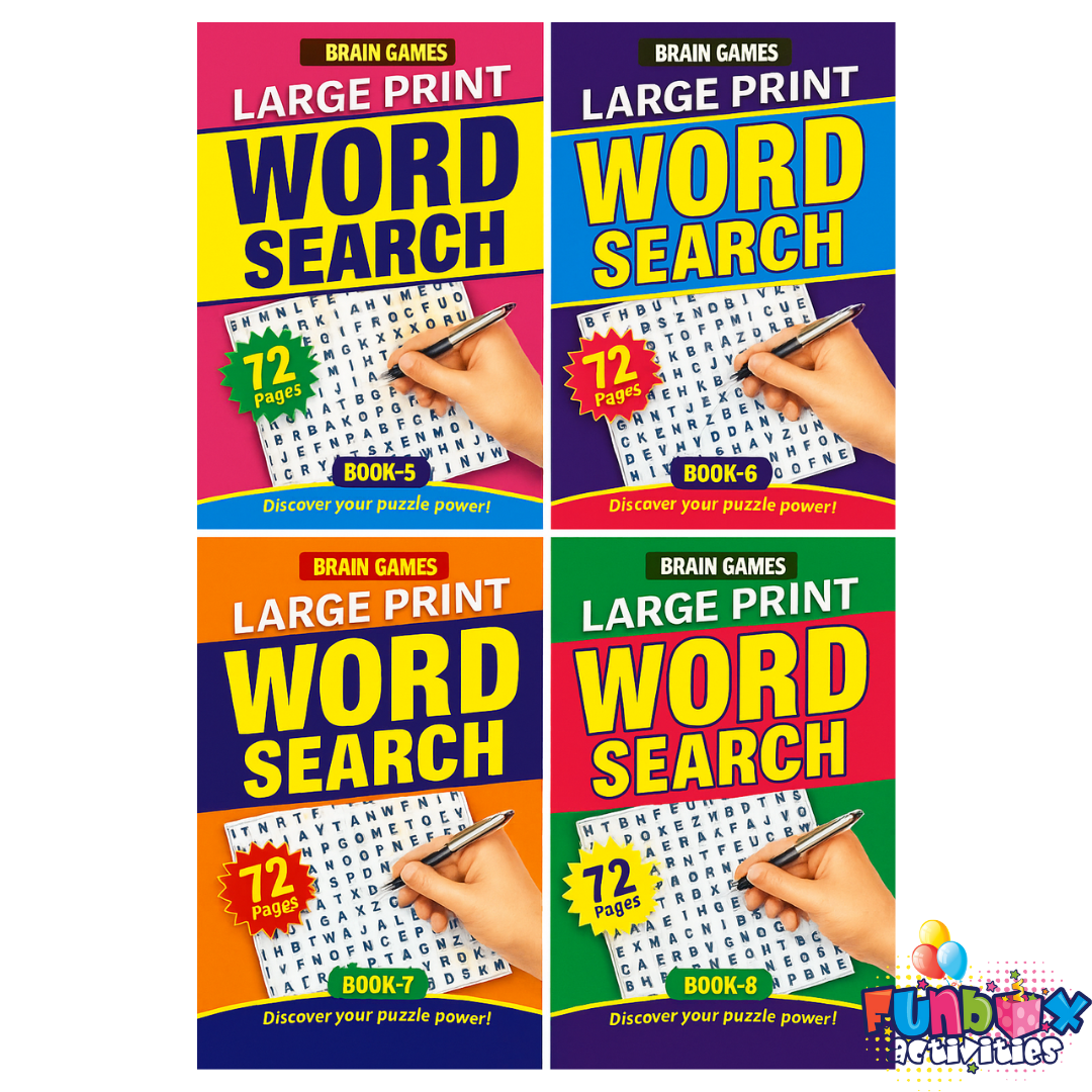 Adult A4 Activity Book - 72 page Word Search - (Bulk - 48 units)