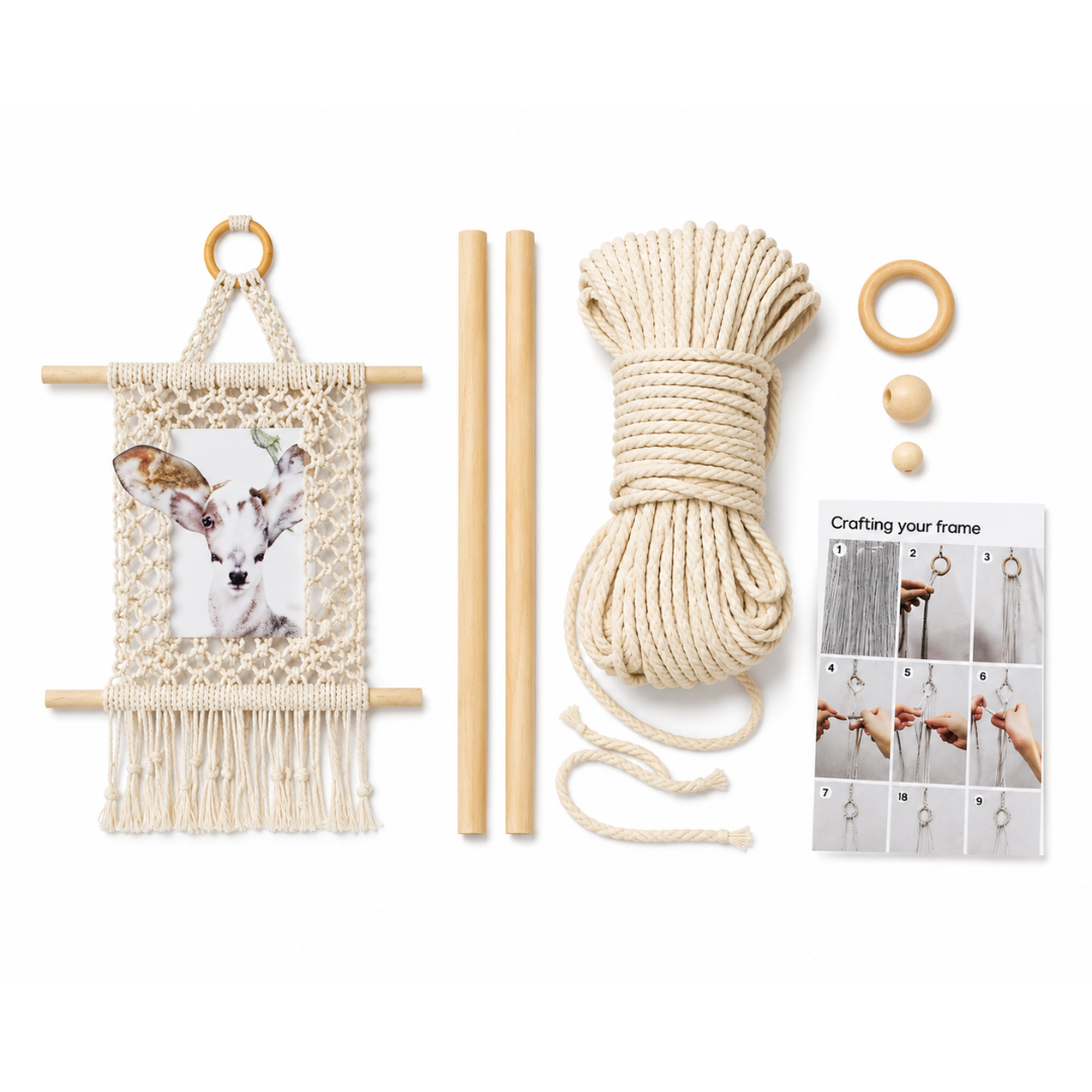 DIY Macramé Hanging Photo Frame Kit