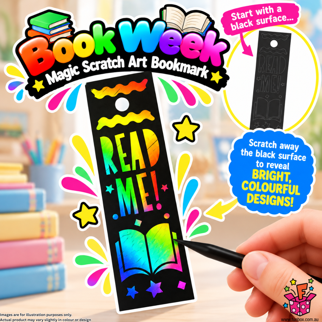 Book Week Magic Scratch Art Bookmark