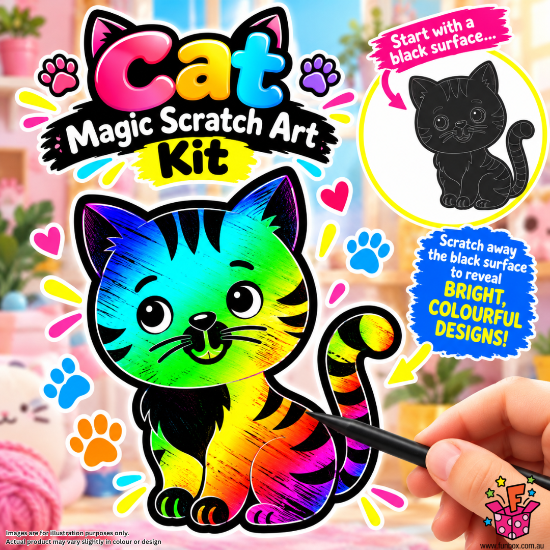 Cat Magic Scratch Art