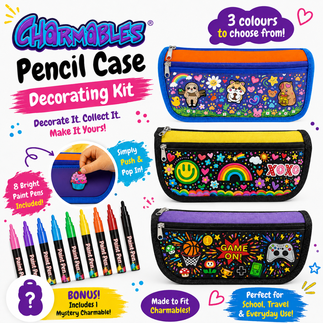 Charmables Pencil Case Decorating Kit (10-Pack)