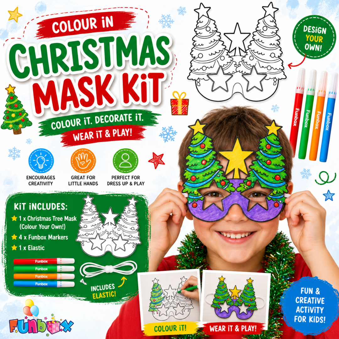BULK BUY SALE! Christmas Tree Colour-In Mask (No Markers)