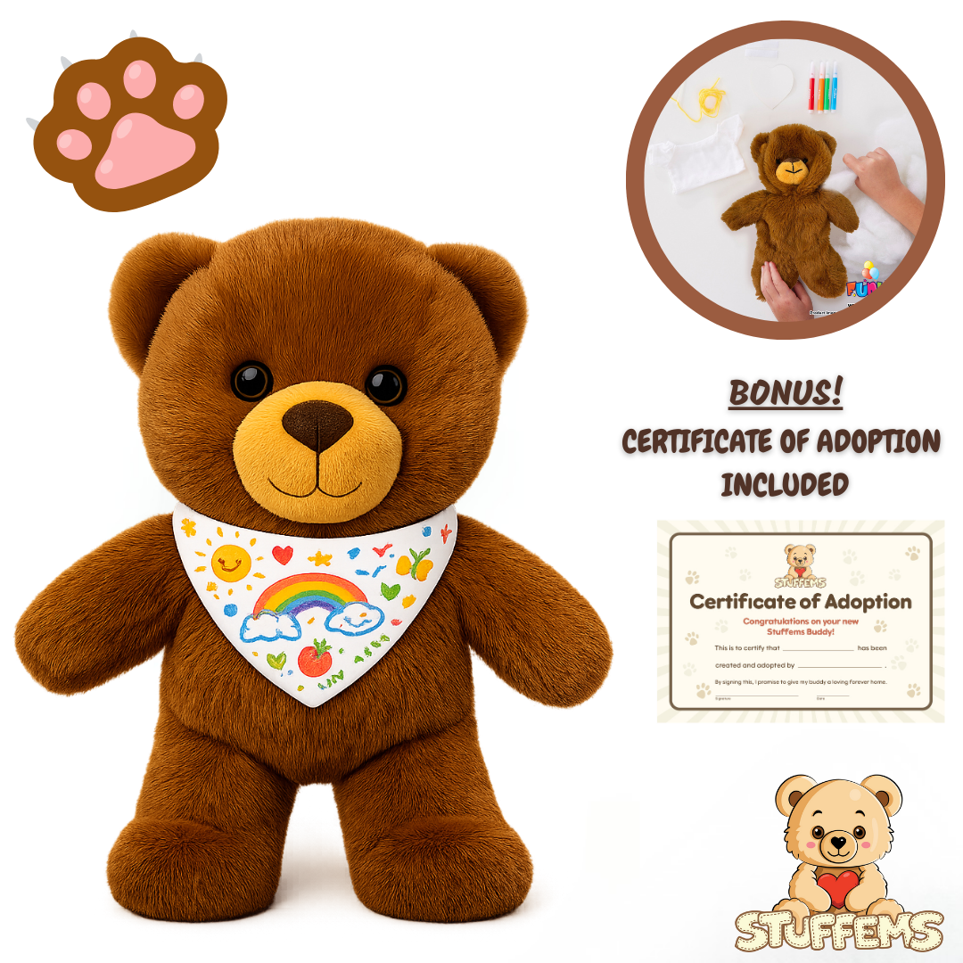 Pre-Order! Coco Teddy Stuffems (with Bandana)
