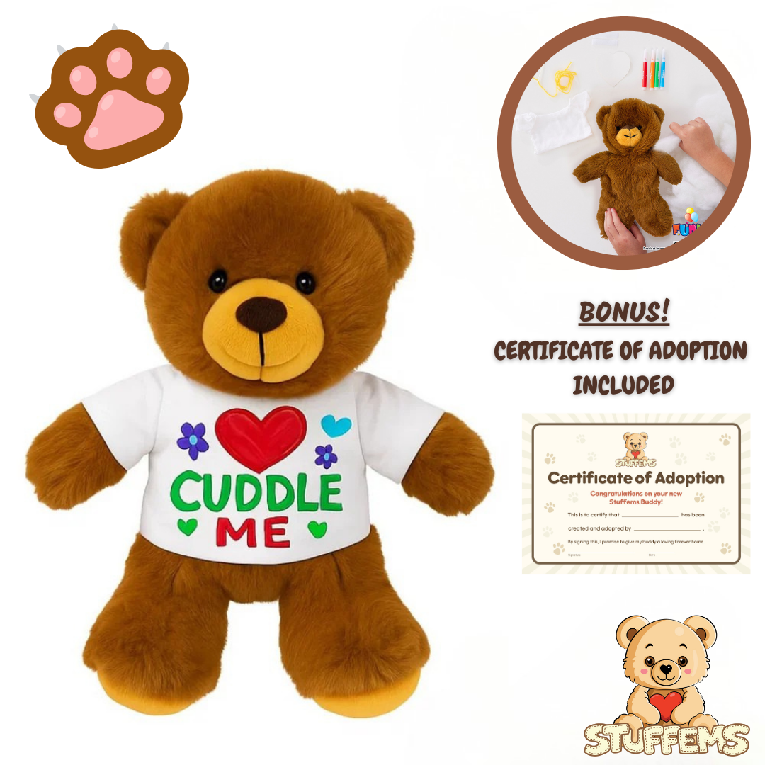 'Coco' Teddy Stuffem (with T-Shirt)