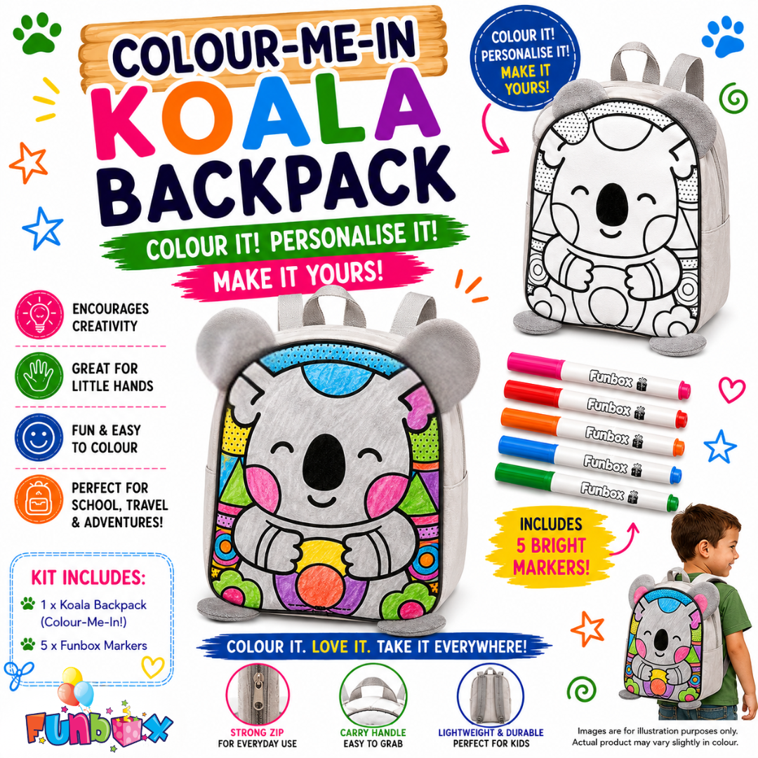 Colour-Me-In Koala Backpack Kit