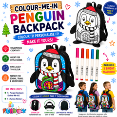 Colour-Me-In Penguin Backpack Kit