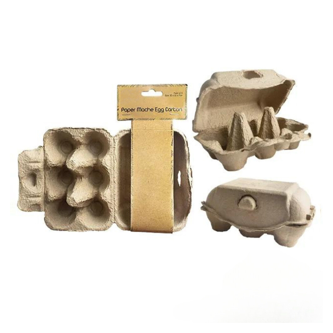 Paper Mache Egg Carton 3-Pack – funbox.com.au