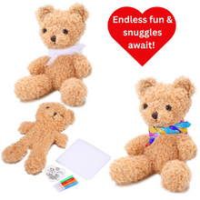 Load image into Gallery viewer, Back in Stock! - Fluffy Teddy Stuffems with Bandana