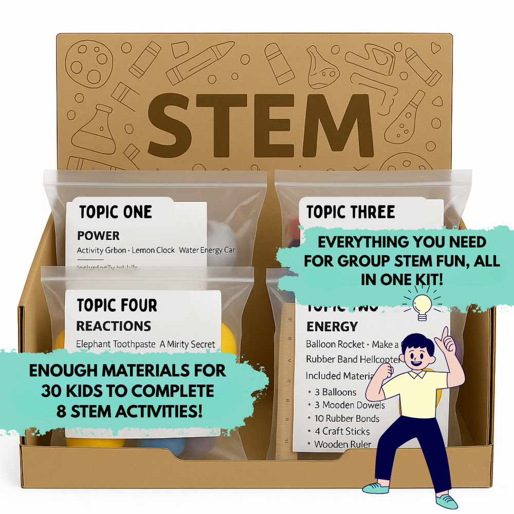 The PREMIUM 8 Week Activity STEM Box - Kit for 30 Kids – funbox.com.au