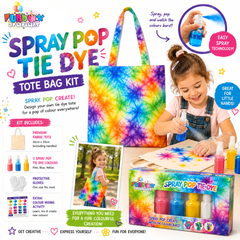 Spray Pop Tie-Dye Canvas Tote Bag Kit- Share Pack