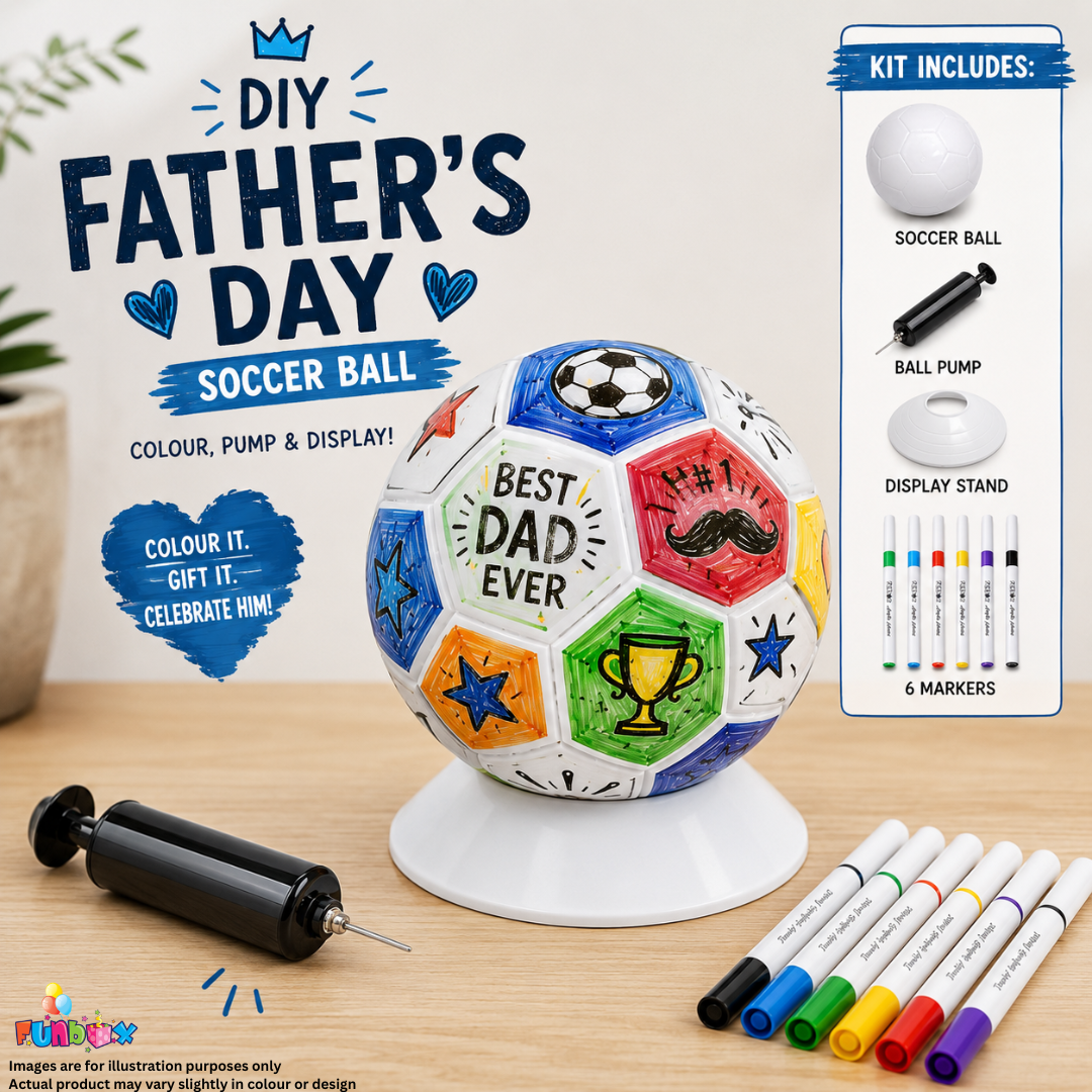 Father's Day Soccer Ball Colouring Kit