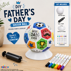 Father's Day Soccer Ball Colouring Kit