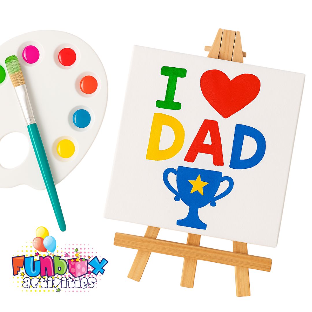 DIY Father's Day Canvas Kit on Easel - Pack of 24 kits