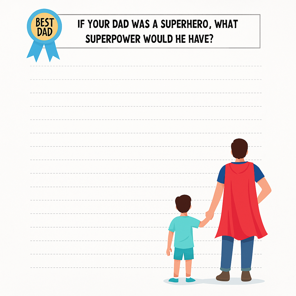 Father's Day Writing Prompt FREE Printable Activity