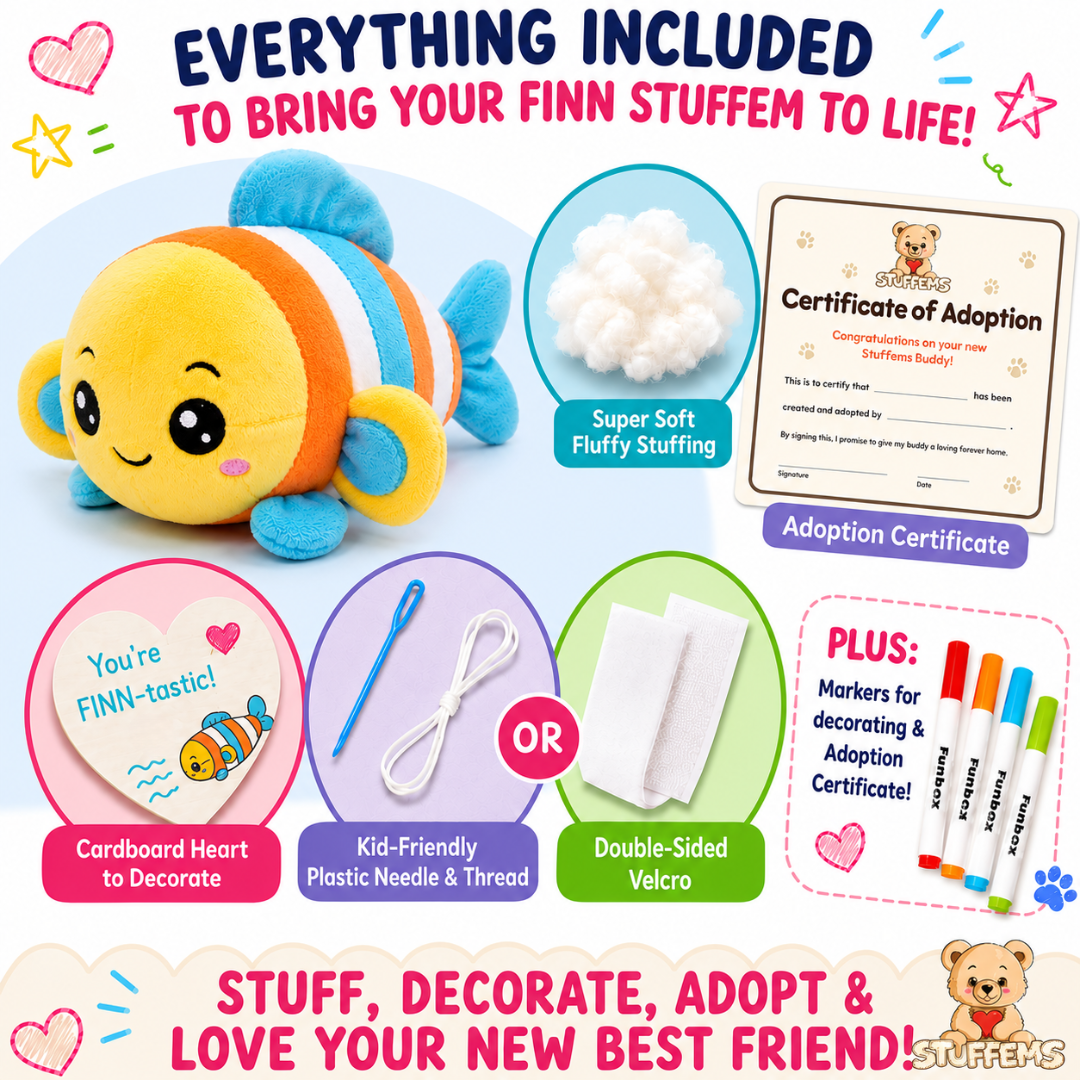 Pre-Order! Finn Clownfish Stuffem