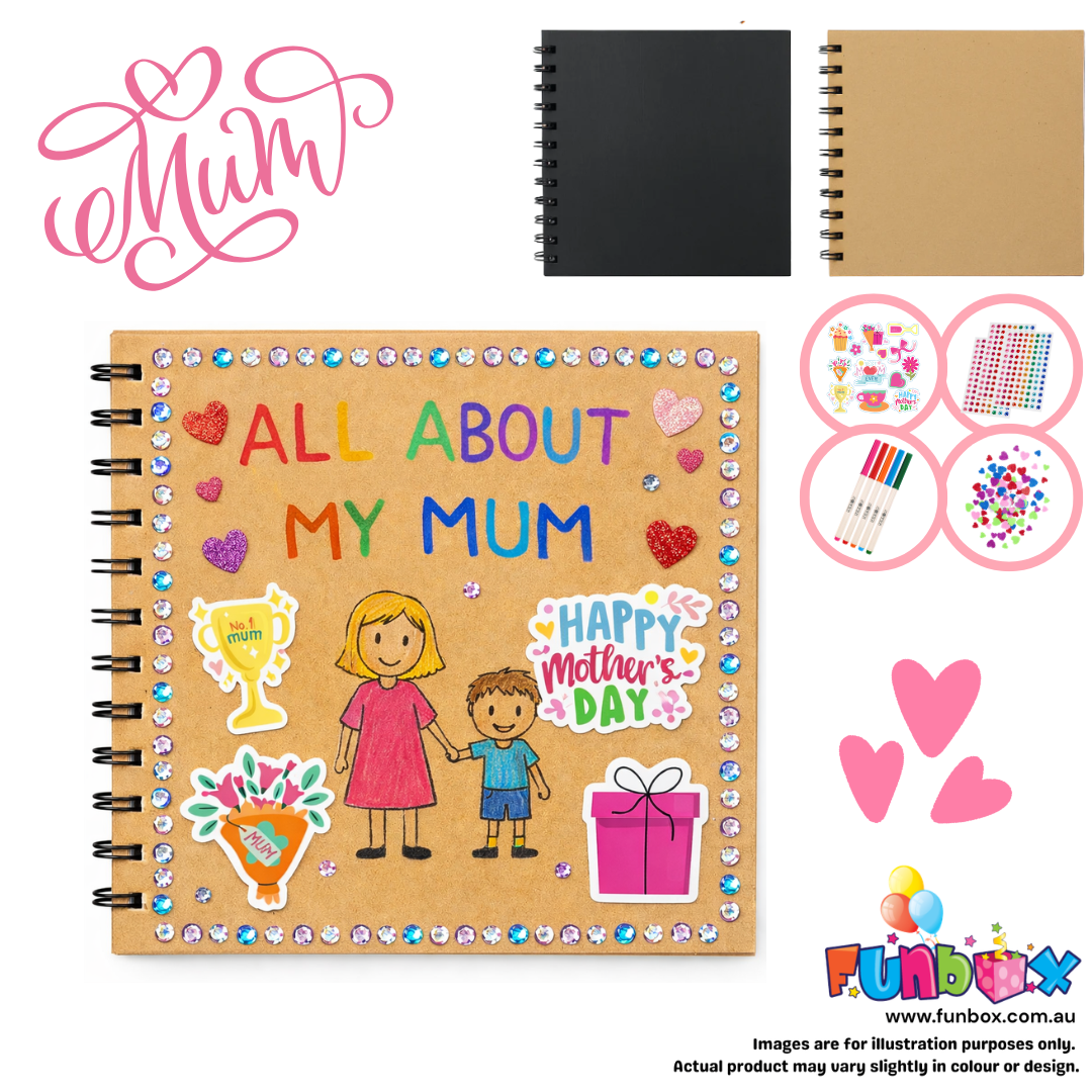 'All About My Mum' Scrapbook Craft Kit (12-Pack)