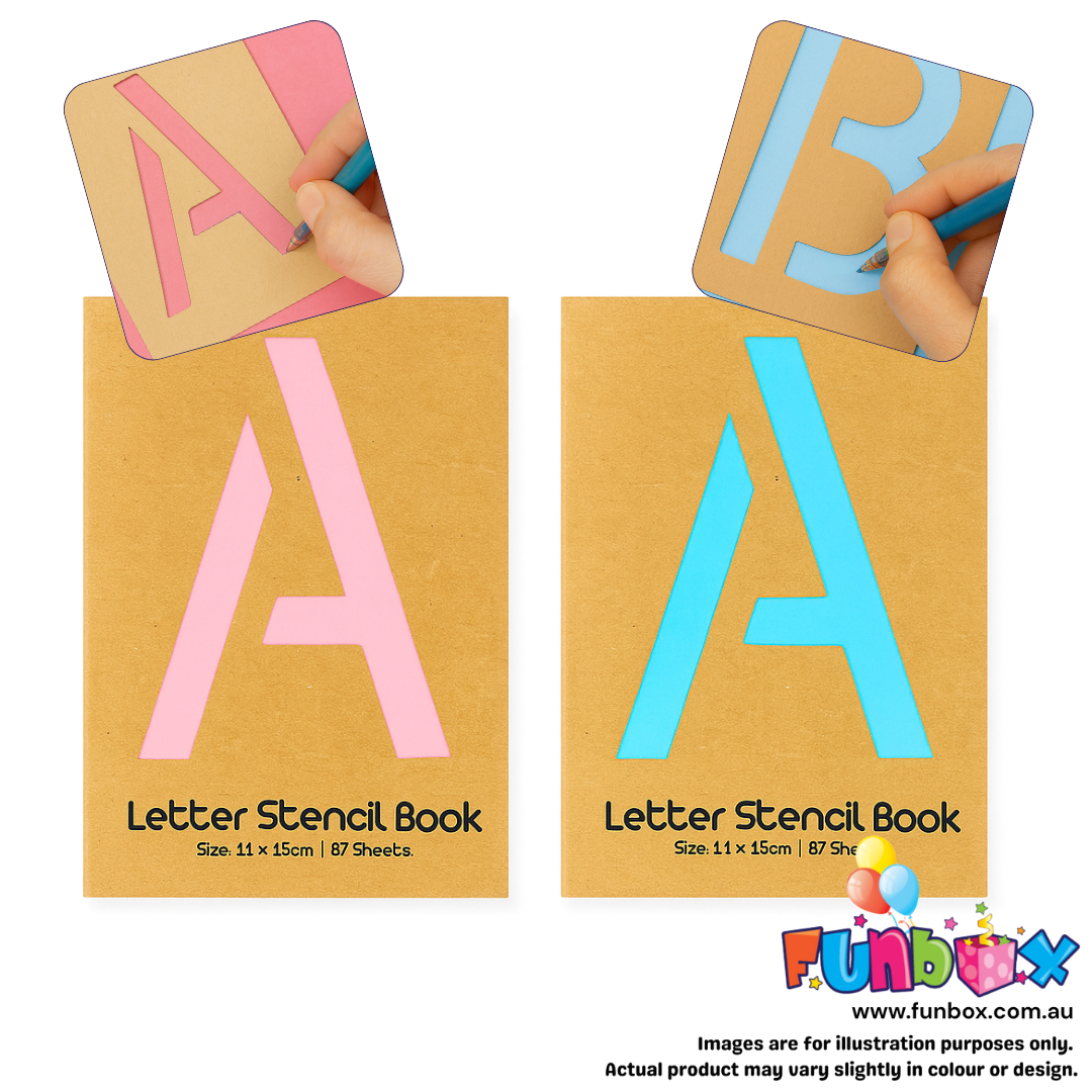 Alphabet Letter & Number Stencil Book