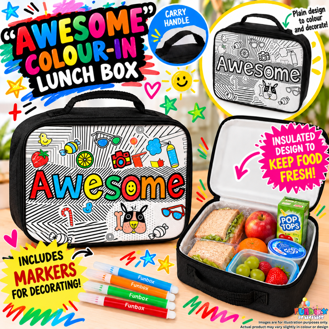 Colour-In AWESOME Lunch Box Kit