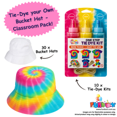 Sunsmart Bucket Hat Tie-Dye Kit - CLASSROOM PACK