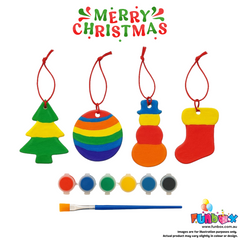 Paint Your Own Ceramic Christmas Ornaments (2-Pack)