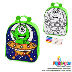 Pre-Order! Colour-Me-In Alien Backpack