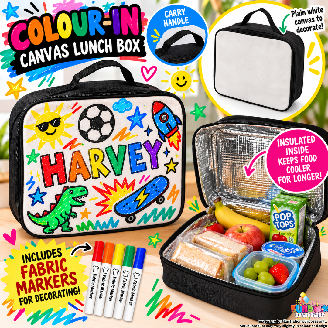 Pre-Order! Colour-In Canvas Lunch Box