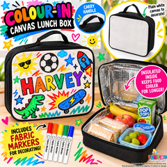 Pre-Order! Colour-In Canvas Lunch Box