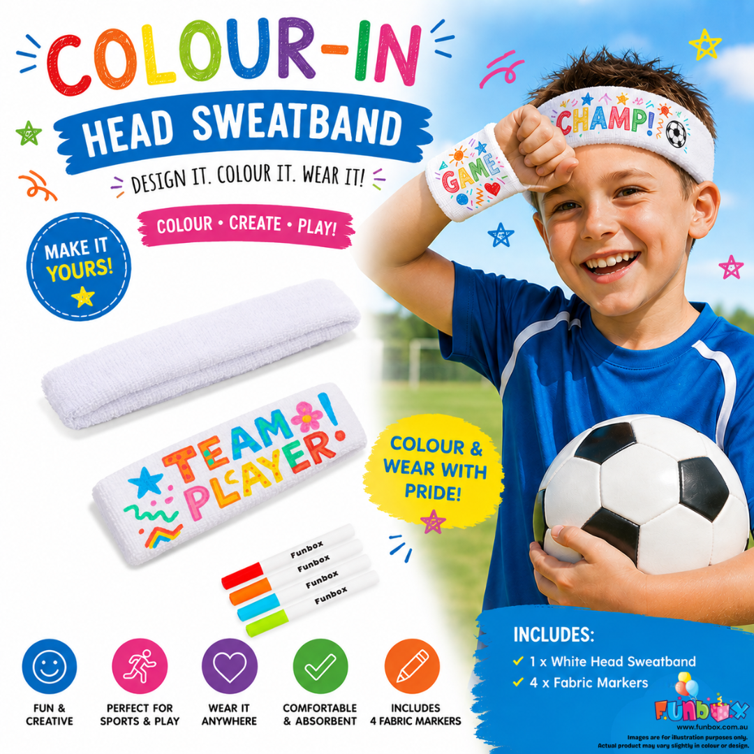 Colour-In Head Sweatband