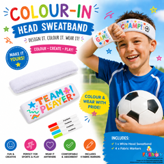 Colour-In Head Sweatband