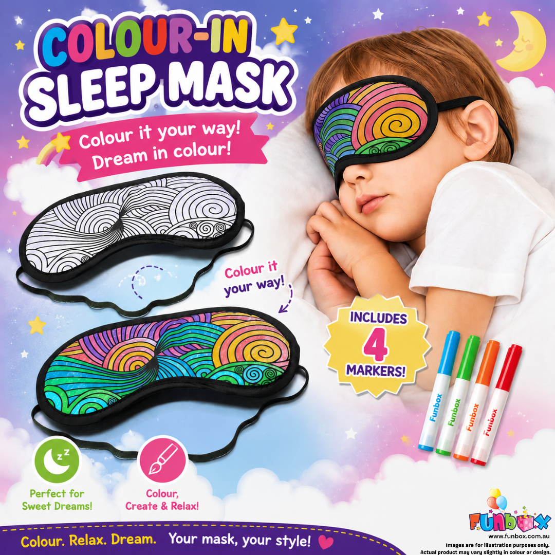 Colour-in Sleep Eye Mask