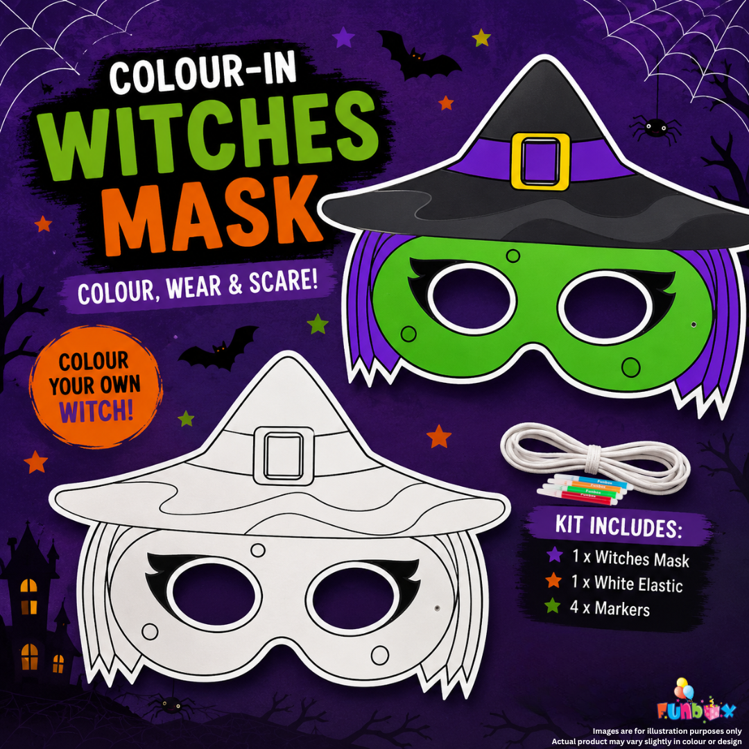 Halloween Witch Colour-In Mask
