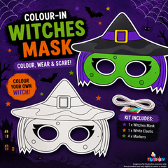 Halloween Witch Colour-In Mask