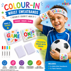 Colour-In Wrist Sweatband