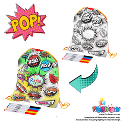 Pre-Order! Comic Pop Art Drawstring Backpack