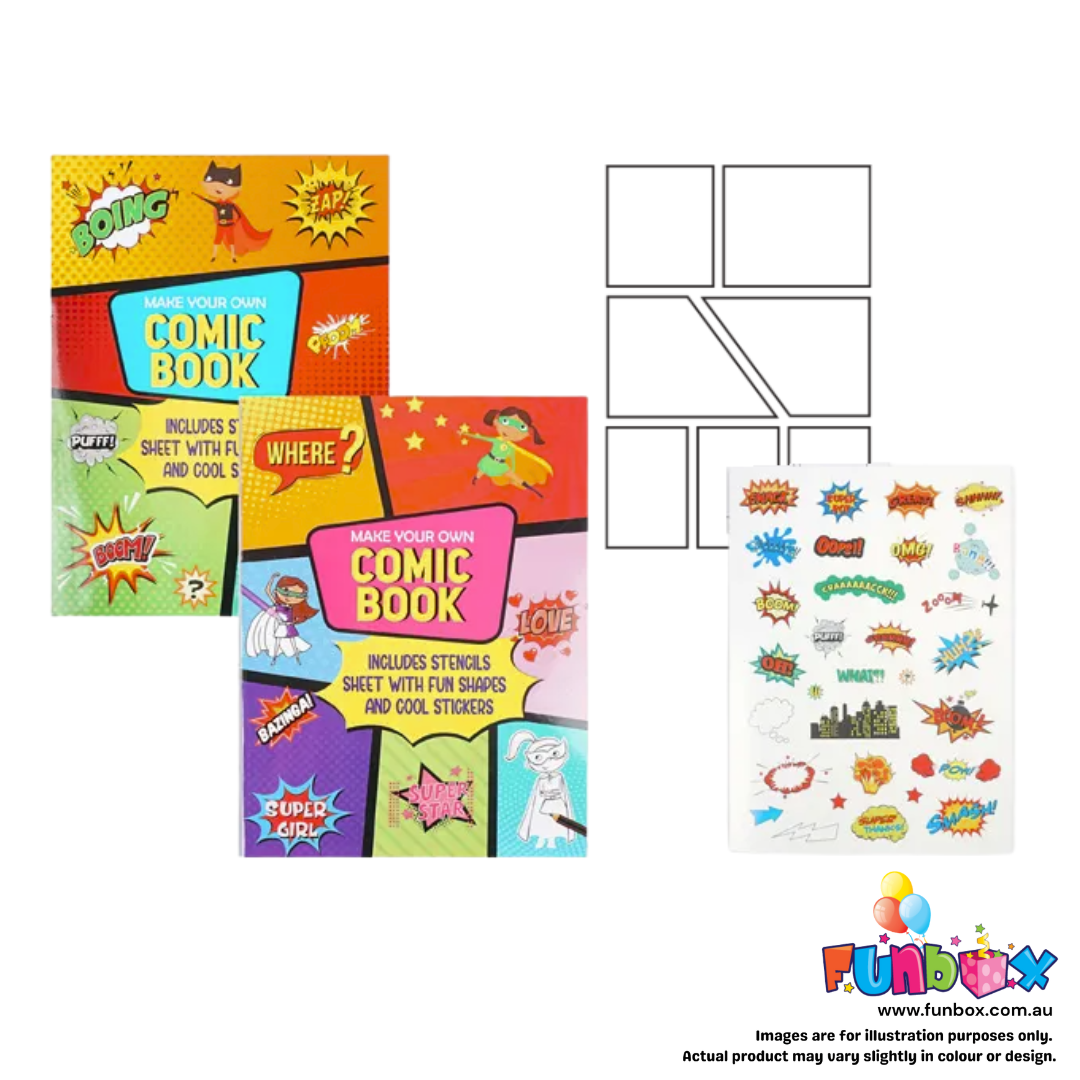 Make your Own Comic Stencil Book (Bulk Buy - 48 units)