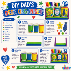 FREE Download: DIY Dad's Desk Organiser Activity!
