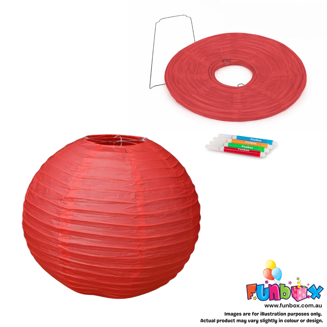 DIY Red Paper Lantern