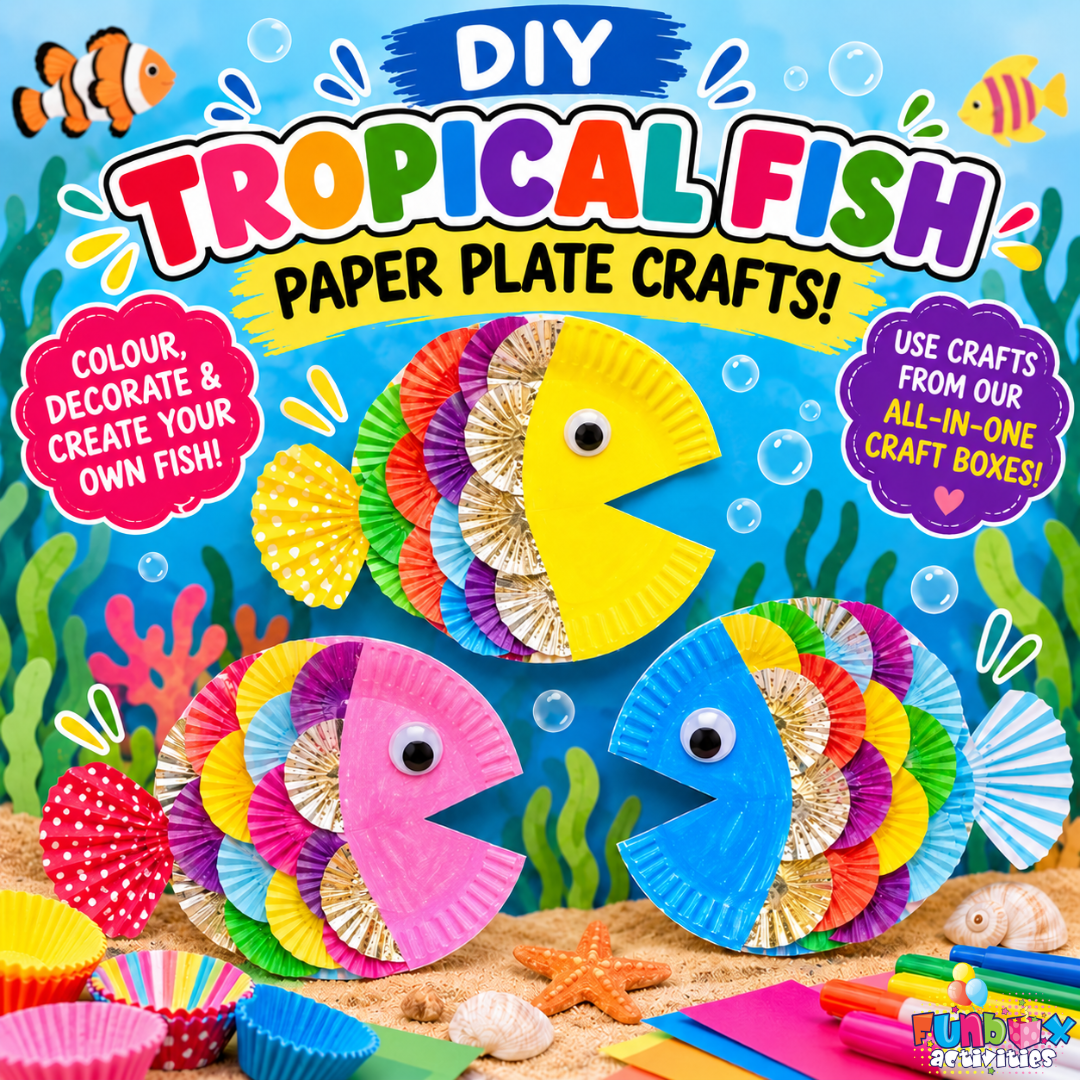 FREE Download: DIY Tropical Fish Paper Plate Activity!