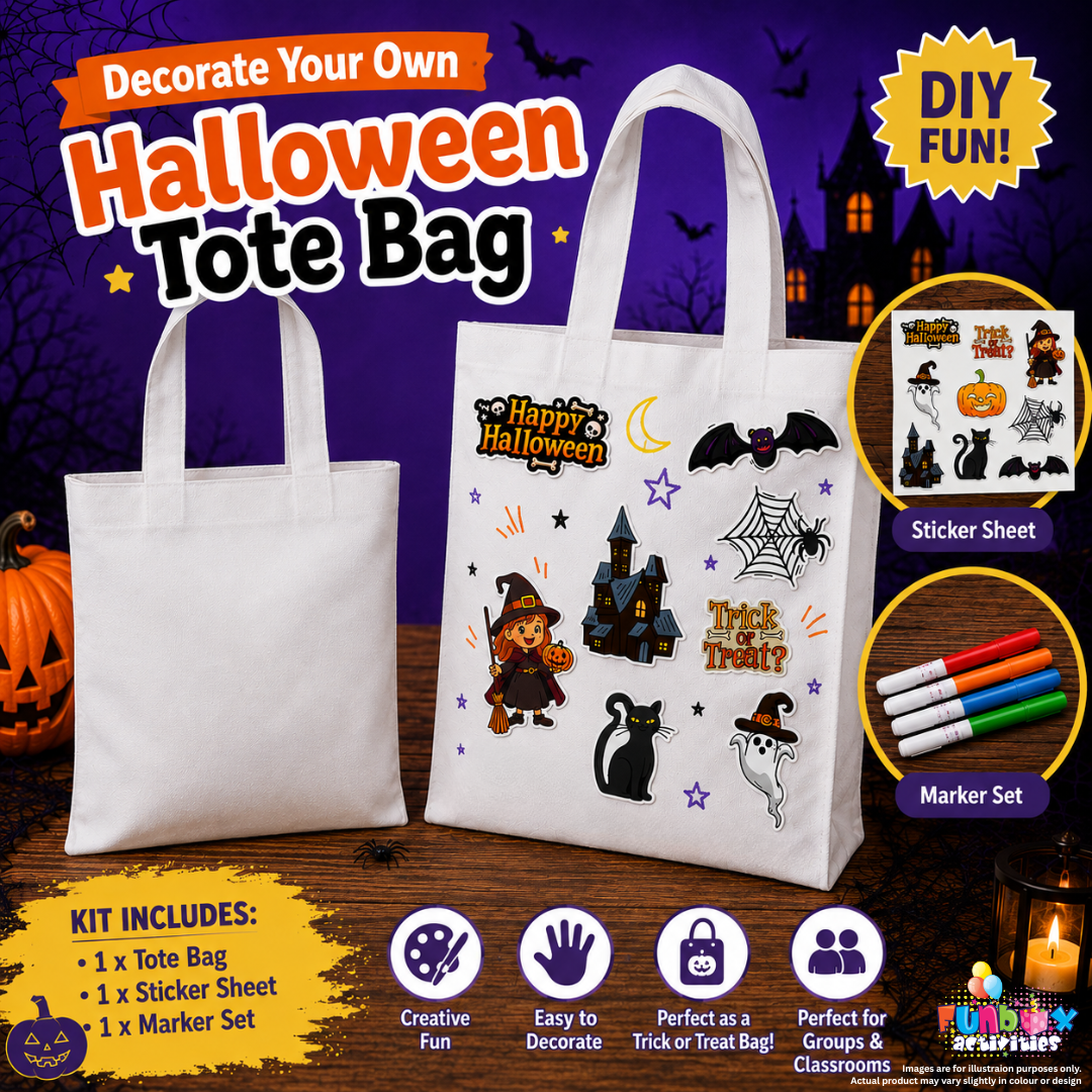 Decorate your Own Halloween Tote Bag