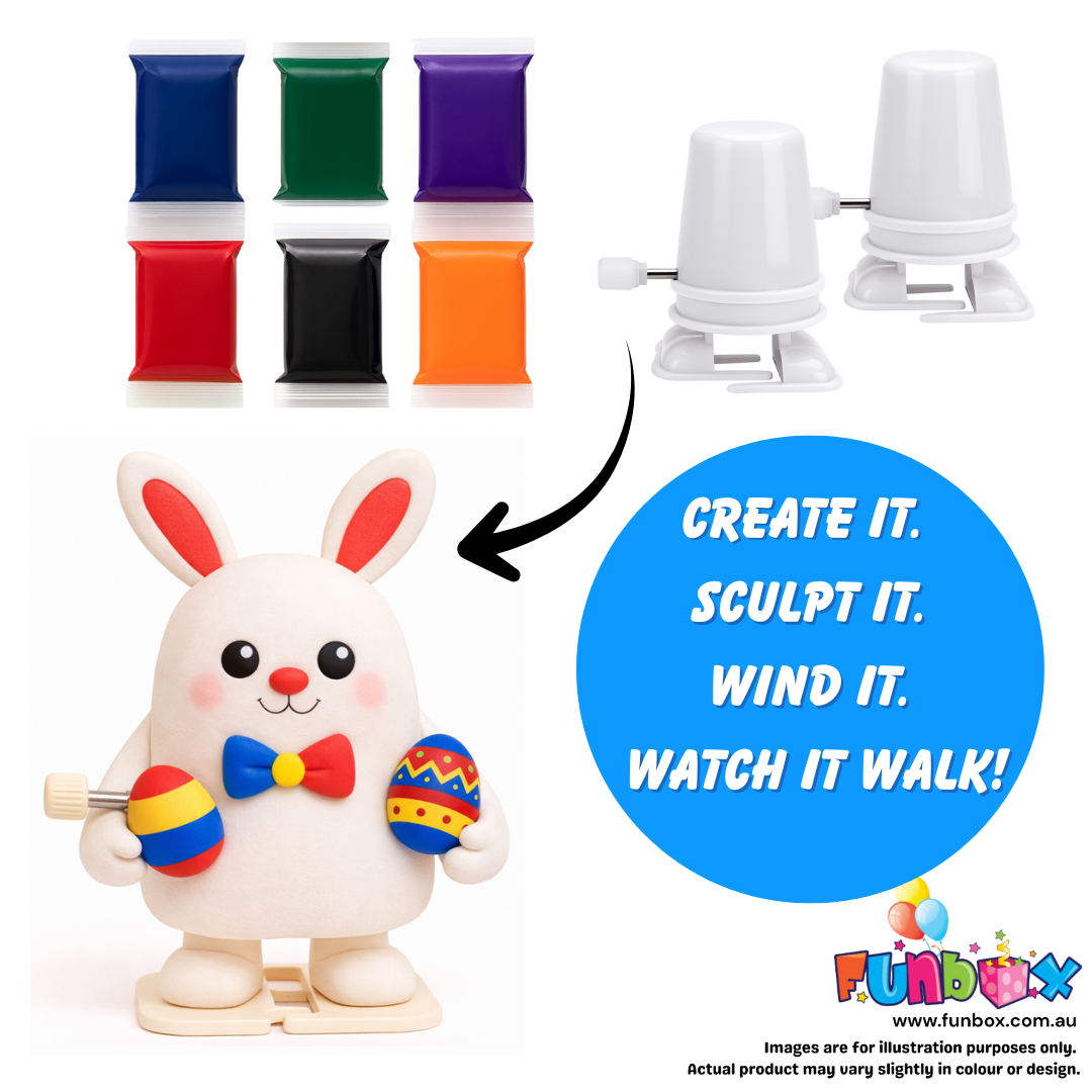 DIY Easter Wind-up Clay Walkers