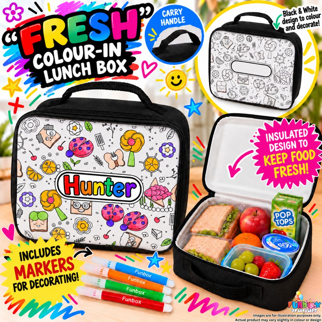 Colour-In Fresh Lunch Box with Markers
