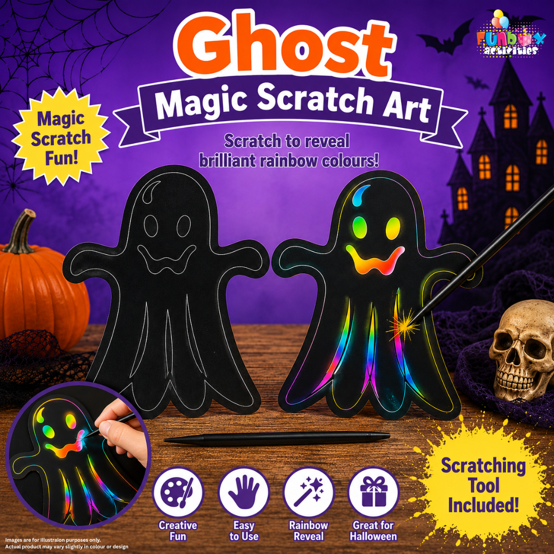 Halloween Ghost Magic Scratch Art