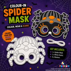 Halloween Spider Colour-In Mask