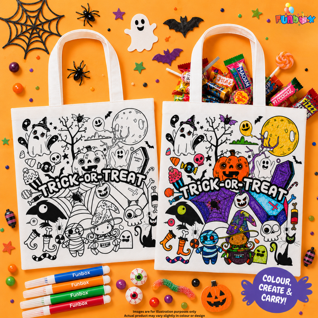 Halloween Colour-In Tote Bag