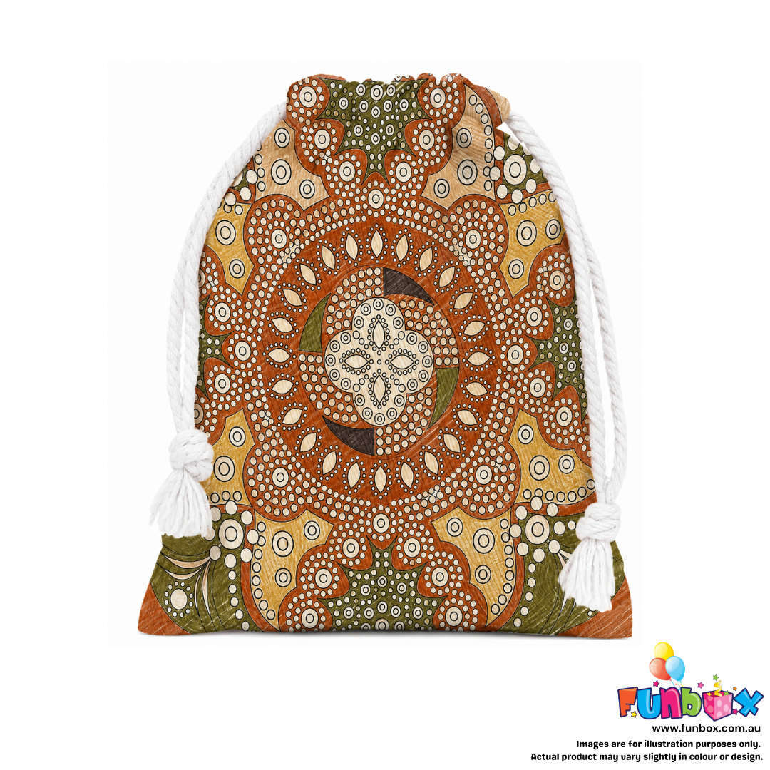 Colour-In NAIDOC Indigenous Drawstring Bag (with markers)