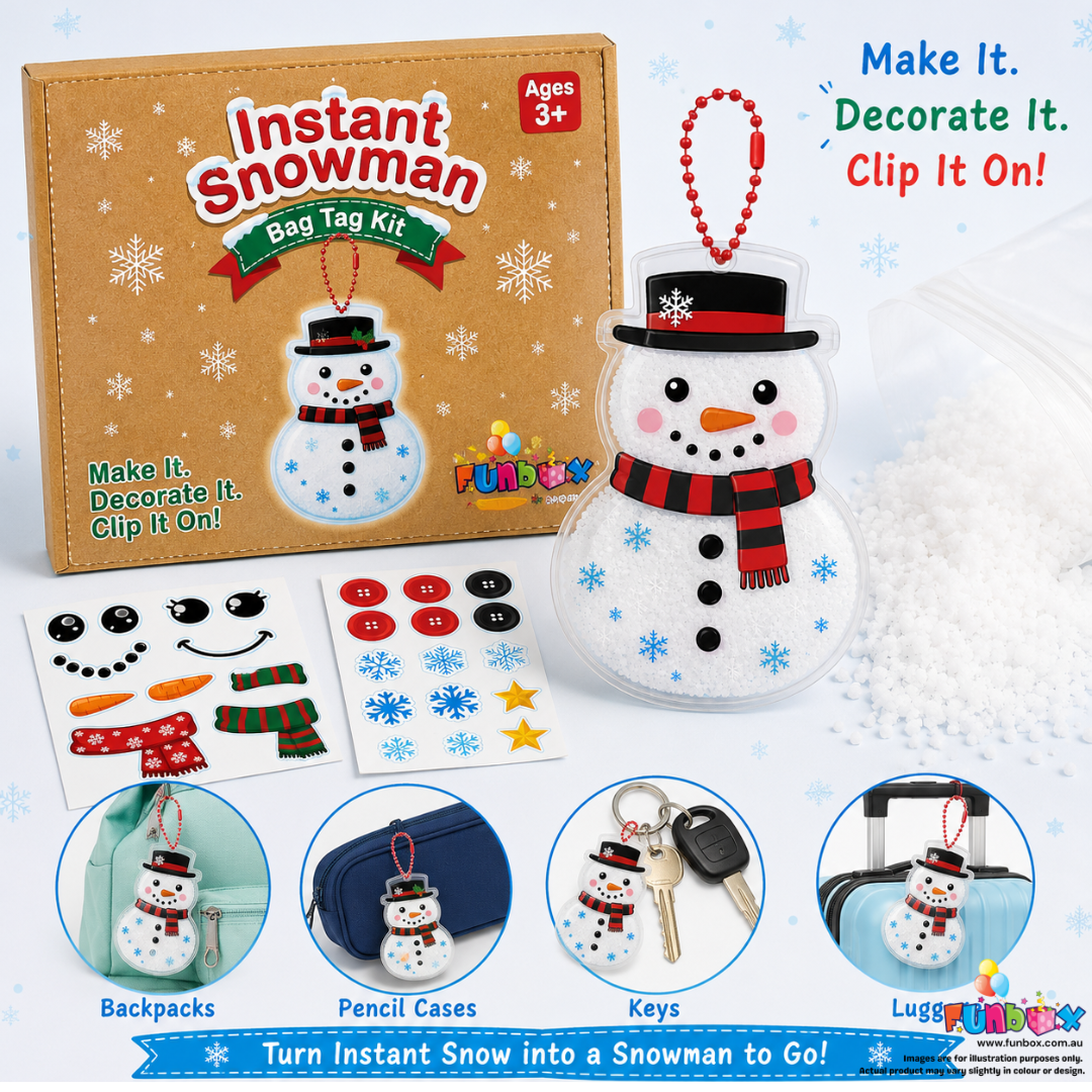Pre-Order! Instant Snowman Bag Tag Kit