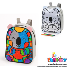 Colour-Me-In Koala Backpack with Markers